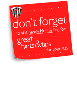 Don't forget to visit the Handy hints and tips page for great hints and tips for your stay at Windarra